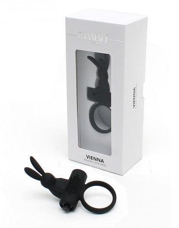 Rimba Vienna vibrerende cockring met clitoris stimulatie - zwart- Erotiekvoordeel.nl