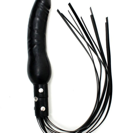 Rimba leren zweep met siliconen dildo- Erotiekvoordeel.nl