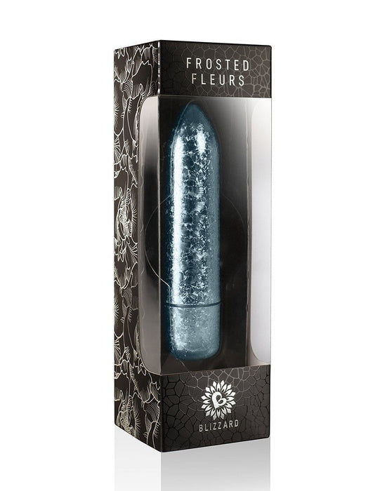 Rocks-Off RO-120MM Basis Vibrator "Frosted Fleur" - blauw - Erotiekvoordeel.nl
