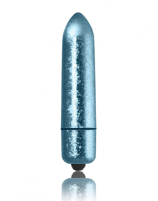 Rocks-Off RO-120MM Basis Vibrator "Frosted Fleur" - blauw - Erotiekvoordeel.nl