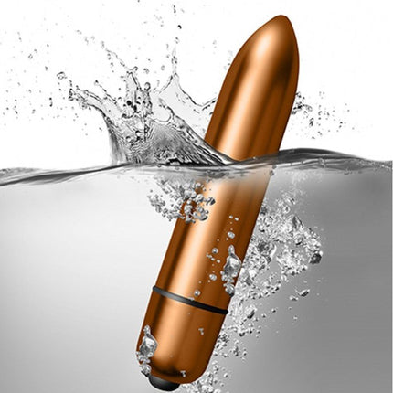 Rocks-Off Truly Dark Desires Set Mini Vibrator met Opzetstukken - zwart/goud - Erotiekvoordeel.nl