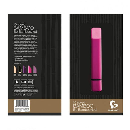 Rocks-off Bamboo Rosé Goud Mini vibrator - Erotiekvoordeel.nl