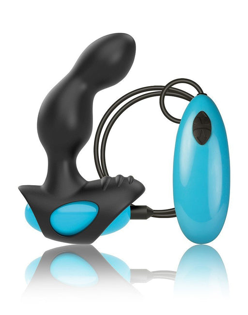 Rocks-off Men-X Index Prostaat vibrator - zwart/blauw- Erotiekvoordeel.nl