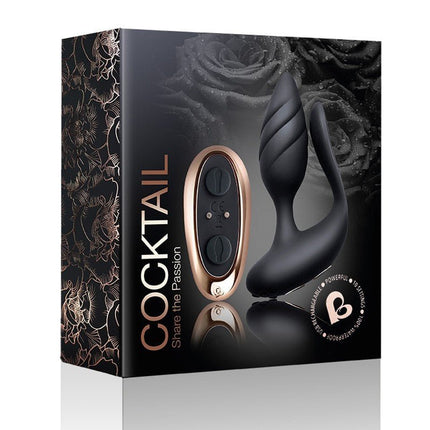 Rocks-off Partner Vibrator COCKTAIL met afstandsbediening - zwart-Erotiekvoordeel.nl