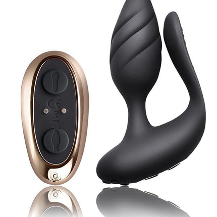 Rocks-off Partner Vibrator COCKTAIL met afstandsbediening - zwart-Erotiekvoordeel.nl