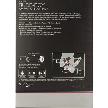 Rocks-off Rude Boy 7 - prostaat en perineum vibrator - Erotiekvoordeel.nl