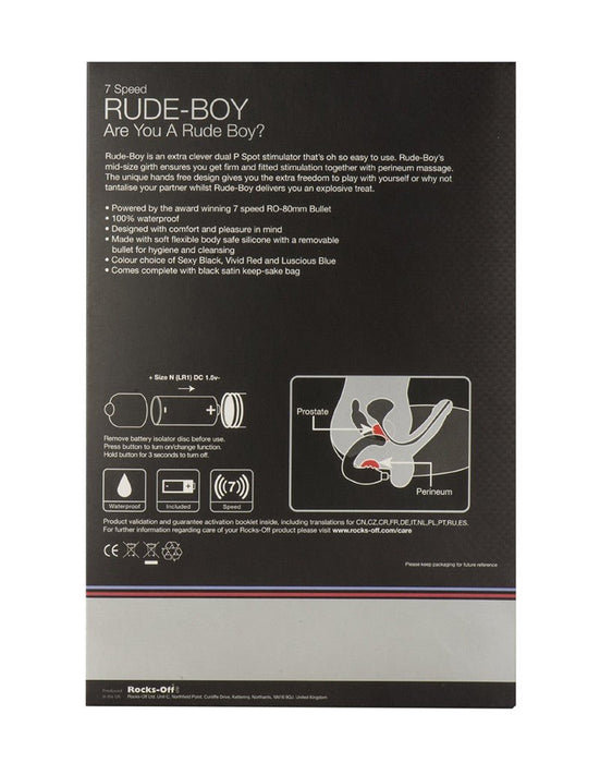 Rocks-off Rude Boy 7 - prostaat en perineum vibrator - Erotiekvoordeel.nl
