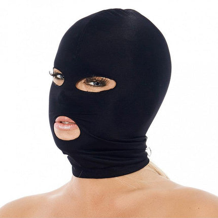 SM Hoofdmasker | Hood uit elastische stof met gaten voor ogen en mond - Erotiekvoordeel.nl