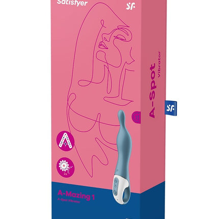 Satisfyer A-MAZING 1 A-spot Vibrator - blauw-Erotiekvoordeel.nl