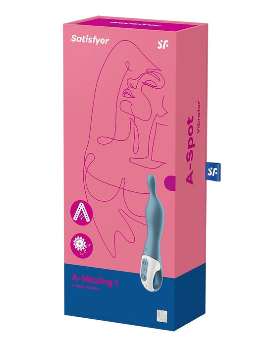 Satisfyer A-MAZING 1 A-spot Vibrator - blauw-Erotiekvoordeel.nl