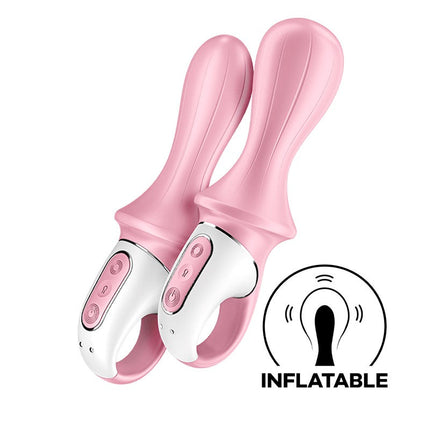 Satisfyer - Air Pump Booty 5+ - Opblaasbare Vibrator (met App Control) - Roze-Erotiekvoordeel.nl
