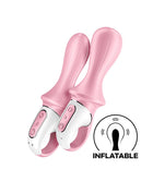 Satisfyer - Air Pump Booty 5+ - Opblaasbare Vibrator (met App Control) - Roze-Erotiekvoordeel.nl