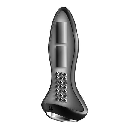 Satisfyer Anaal Vibrator met roterende kralen en APP Control ROTATOR PLUG 1+ - zwart-Erotiekvoordeel.nl