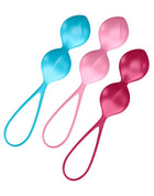 Satisfyer Bekkenbodem Trainer Kegel Balls set van 3 - rood - roze - blauw - gevorderd - Erotiekvoordeel.nl