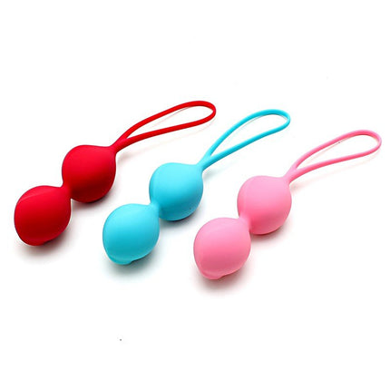 Satisfyer Bekkenbodem Trainer Kegel Balls set van 3 - rood - roze - blauw - gevorderd - Erotiekvoordeel.nl