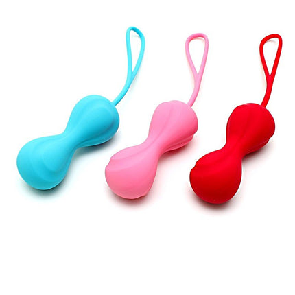 Satisfyer Bekkenbodem Trainer Kegel Balls set van 3 - rood - roze - blauw - medium - Erotiekvoordeel.nl