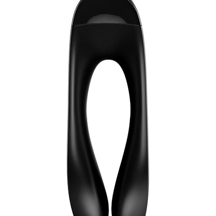 Satisfyer Candy Cane Vinger Vibrator - zwart- Erotiekvoordeel.nl