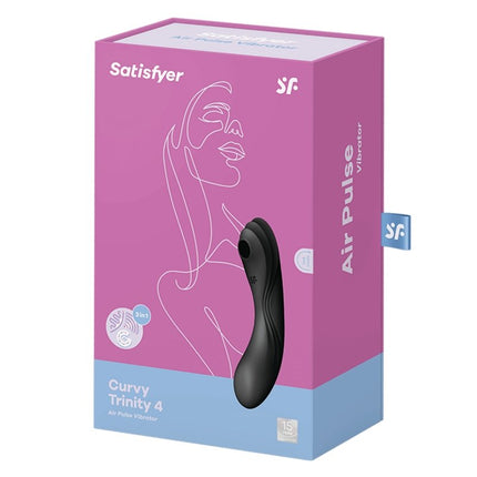 Satisfyer Curve Trinity 3-in-1 Vibrator - zwart-Erotiekvoordeel.nl