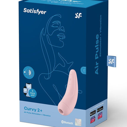 Satisfyer Curvy 2+ Pink APP Connect Clitoris Vibrator- Erotiekvoordeel.nl
