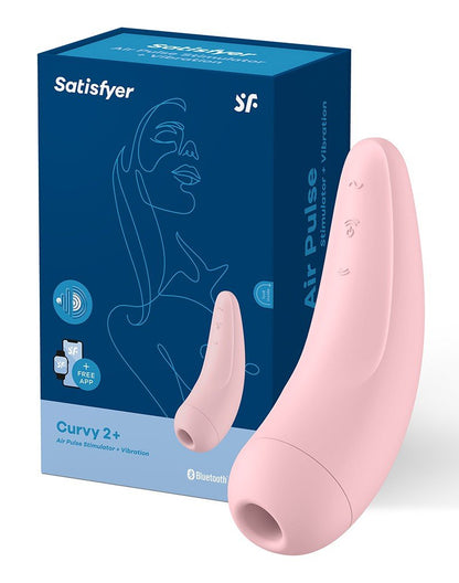 Satisfyer Curvy 2+ Pink APP Connect Clitoris Vibrator- Erotiekvoordeel.nl