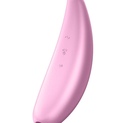 Satisfyer Curvy 3+ pink app controlled luchtdruk opleg vibrator- Erotiekvoordeel.nl