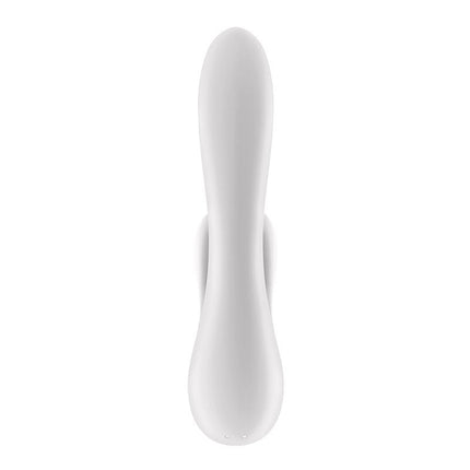 Satisfyer Double Flex Rabbit Tarzan Vibrator met APP control - wit-Erotiekvoordeel.nl