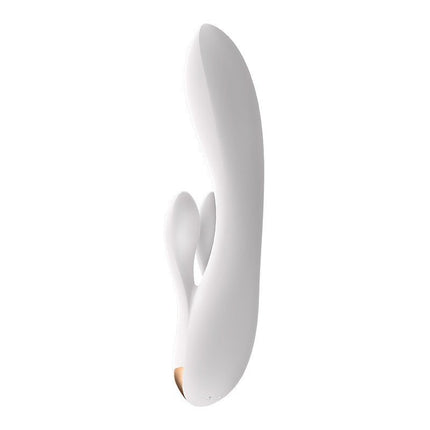 Satisfyer Double Flex Rabbit Tarzan Vibrator met APP control - wit-Erotiekvoordeel.nl