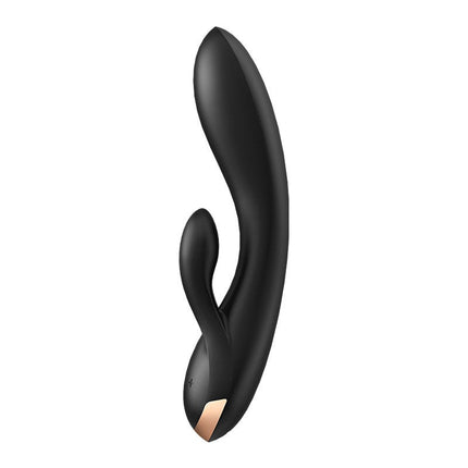 Satisfyer Double Flex Rabbit Tarzan Vibrator met APP control - zwart-Erotiekvoordeel.nl