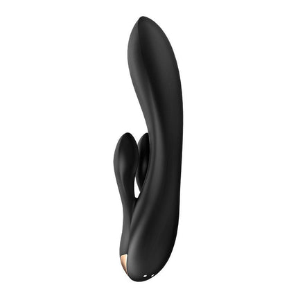 Satisfyer Double Flex Rabbit Tarzan Vibrator met APP control - zwart-Erotiekvoordeel.nl