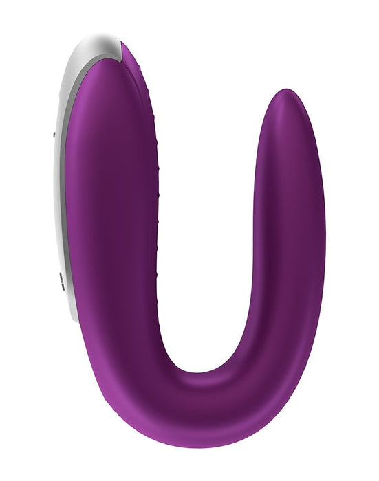 Satisfyer Double Fun Luxe Partner Vibrator met APP Control - paars- Erotiekvoordeel.nl
