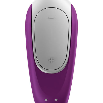 Satisfyer Double Fun Luxe Partner Vibrator met APP Control - paars- Erotiekvoordeel.nl