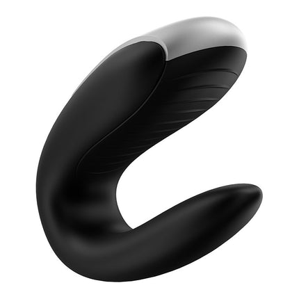 Satisfyer Double Fun Luxe Partner Vibrator met APP Control - zwart- Erotiekvoordeel.nl
