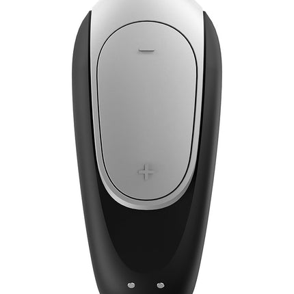 Satisfyer Double Fun Luxe Partner Vibrator met APP Control - zwart- Erotiekvoordeel.nl