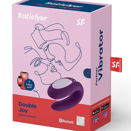 Satisfyer Double Joy PaarsMet app en Bluetooth Partner Vibrator- Erotiekvoordeel.nl