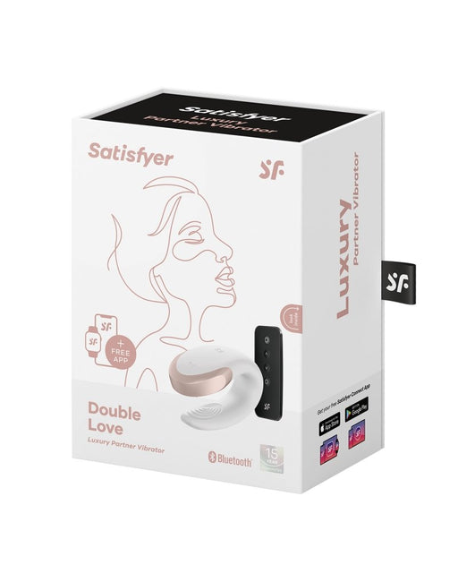 Satisfyer Double Love Luxe Partner Vibrator - wit-Erotiekvoordeel.nl
