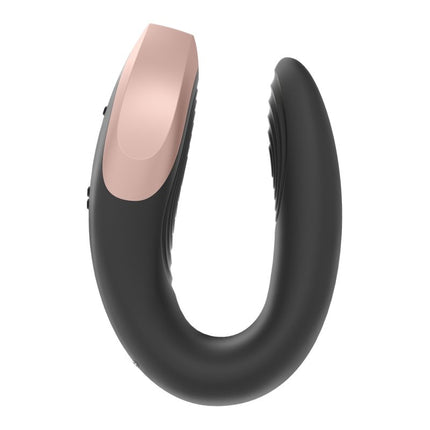 Satisfyer Double Love Luxe Partner Vibrator - zwart - Erotiekvoordeel.nl