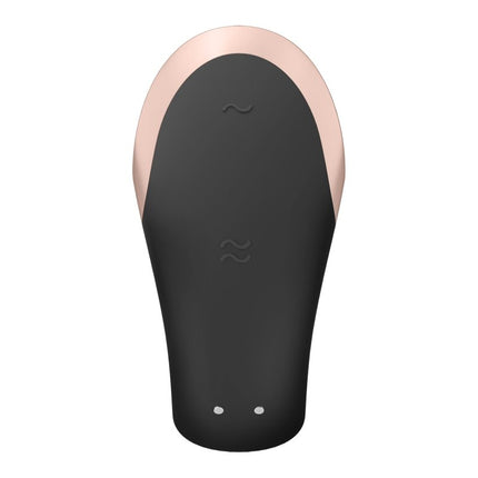 Satisfyer Double Love Luxe Partner Vibrator - zwart - Erotiekvoordeel.nl