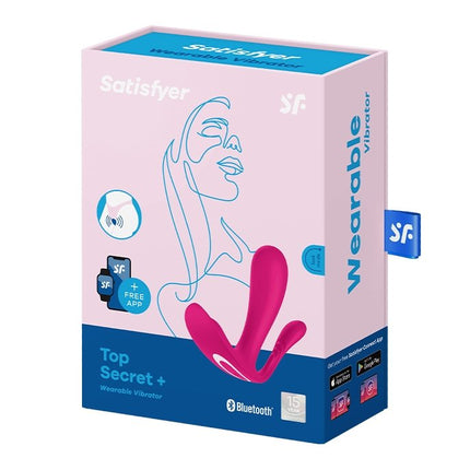 Satisfyer Draagbare Vibrator met Anaal Stimulator TOP SECRET PLUS - roze-Erotiekvoordeel.nl