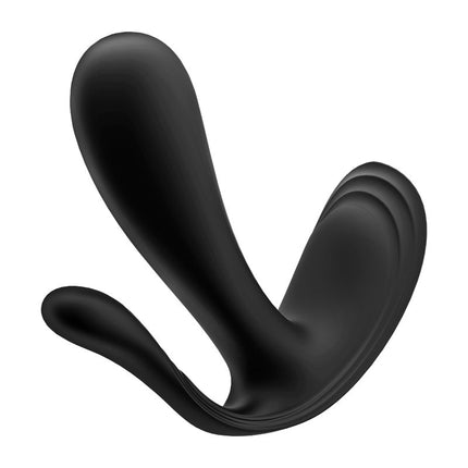 Satisfyer Draagbare Vibrator met Anaal Stimulator TOP SECRET PLUS - zwart-Erotiekvoordeel.nl