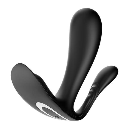 Satisfyer Draagbare Vibrator met Anaal Stimulator TOP SECRET PLUS - zwart-Erotiekvoordeel.nl