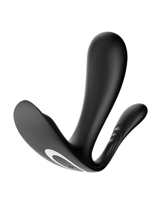 Satisfyer Draagbare Vibrator met Anaal Stimulator TOP SECRET PLUS - zwart-Erotiekvoordeel.nl