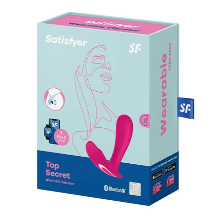 Satisfyer Draagbare Vibrator met Anaal Stimulator TOP SECRET - roze-Erotiekvoordeel.nl