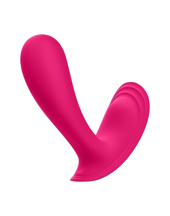 Satisfyer Draagbare Vibrator met Anaal Stimulator TOP SECRET - roze-Erotiekvoordeel.nl