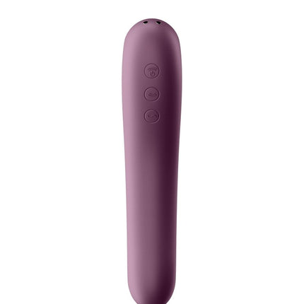 Satisfyer Dual Kiss Luchtdruk + G-Spot Vibrator 2-in-1 met APP control - Paars-Erotiekvoordeel.nl