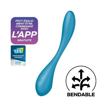 Satisfyer - G-Spot Flex 5+ - Flexibele G-Spot Vibrator (met App Control) - Blauw-Erotiekvoordeel.nl