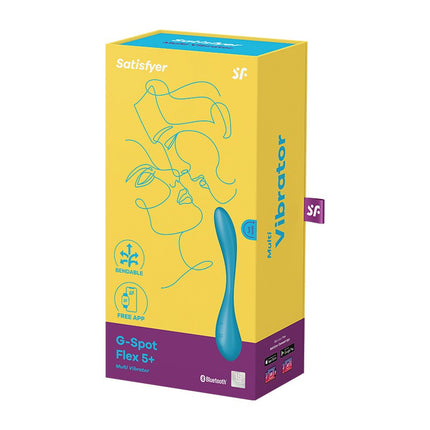 Satisfyer - G-Spot Flex 5+ - Flexibele G-Spot Vibrator (met App Control) - Blauw-Erotiekvoordeel.nl