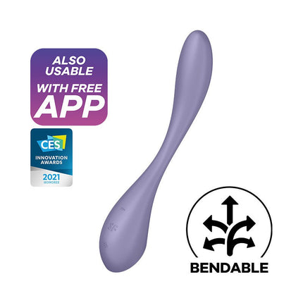 Satisfyer - G-Spot Flex 5+ - Flexibele G-Spot Vibrator (met App Control) - Lila-Erotiekvoordeel.nl