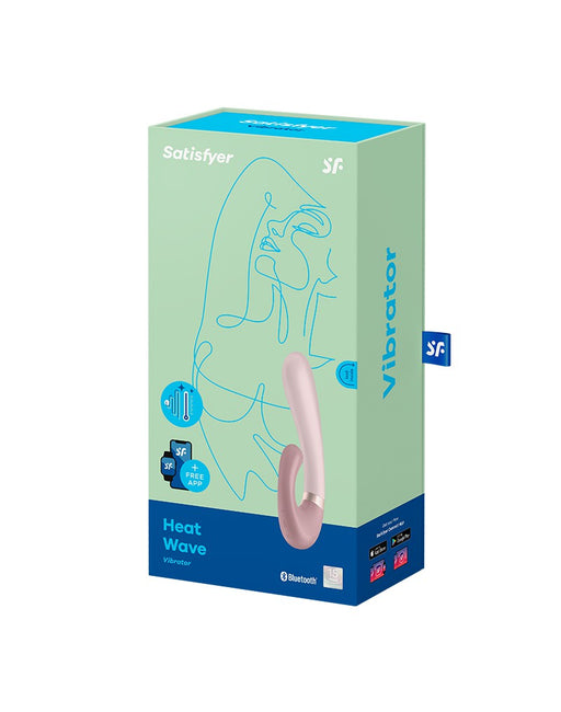 Satisfyer - Heat Wave - Verwarmde Rabbit Vibrator Met App Control - Mauve-Erotiekvoordeel.nl
