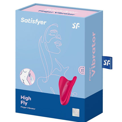 Satisfyer High Fly Vinger Vibrator - rood- Erotiekvoordeel.nl