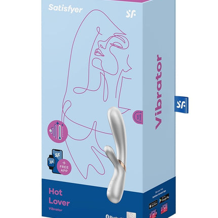 Satisfyer Hot Love Verwarmende Vibrator met APP Control - zilver-Erotiekvoordeel.nl